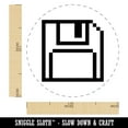 thumbnail image 2 of Pixel Save Floppy Disk Icon Self-Inking Rubber Stamp Ink Stamper - Orange Ink - Medium 1 Inch, 2 of 7