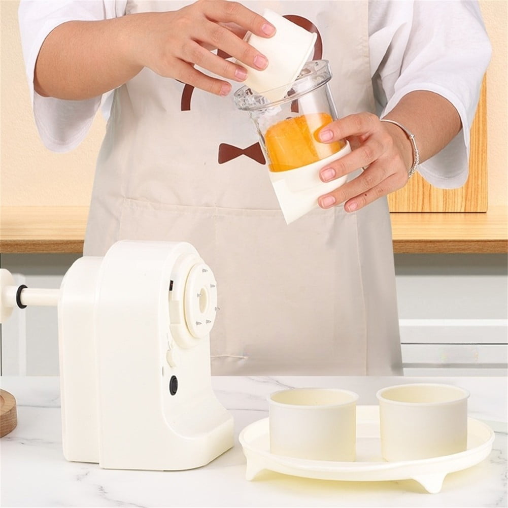 AFQH Rechargeable Electric Ice Shaver Crusher Shaved Ice Machine Snow Cone Machine