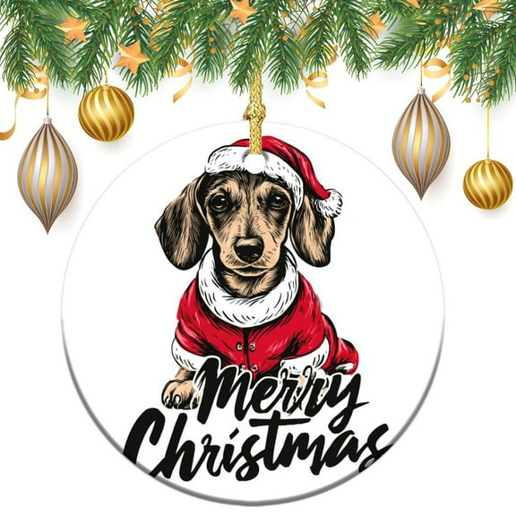 Ornament White Dolphin Christmas Ceramic Double Sided Tree Xmas Ornament Super Cute Dolphin Ornament for Christmas Tree Christmas Ornament for Family Sister Friend