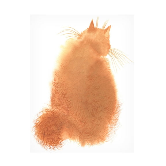 Elena Bolgova 'Fluffy Ginger' Canvas Art