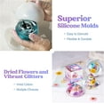 thumbnail image 6 of LET'S RESIN Epoxy Resin Kits, 16oz Resin Art Kit with Silicone Molds, Pigment, Dried Flowers, Crafts for Adults, Beginners,  DIY Gift, 6 of 7