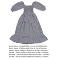 thumbnail image 2 of 1 pieza de vestido a cuadros para mujer, vestido de cuello cuadrado, vestido de verano, vestido de cintura elástica HOMEMAXS MX11624487, 2 of 6