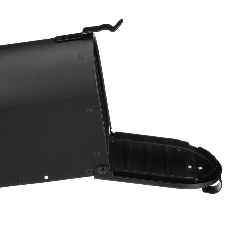 Architectural Mailboxes Admiral Medium Capaciteit Brievenbus – Aluminium, Getextureerd Zwart, Paalmonteer