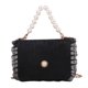 thumbnail image 1 of Bolso de hombro de piel sintética Bolso de hombro de moda con perlas Bolso de hombro para mujer, 1 of 5