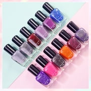 ONLYEOR Color Changing Gel Nail Polish, Mood Temperature Change 4 Color Gel Polish Soak Off Nail Art, Christmas Gifts New Year Holiday Salon DIY at Home (G)