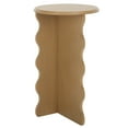 thumbnail image 4 of Safavieh Lilith Wavy Modern Wood Round End Table, Desert Brown, 4 of 11