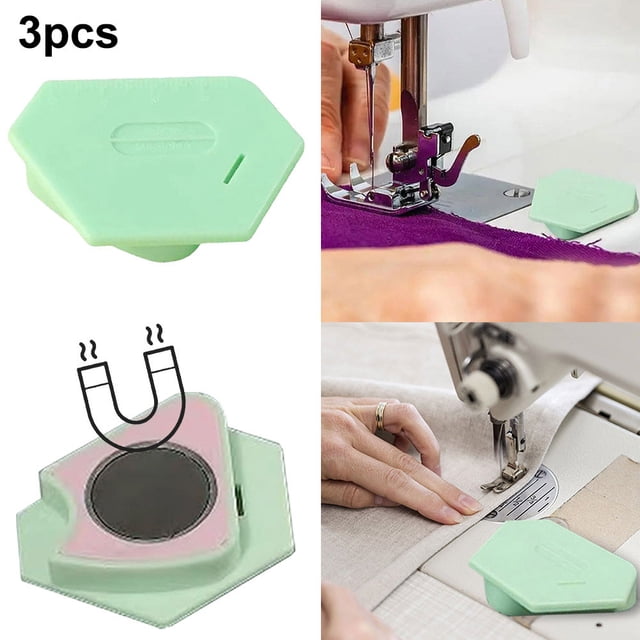 Guía Costura Magnética La Línea Recta Hems 3pcs Con Escala