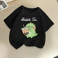 thumbnail image 3 of Crew Neck T Shirt for Kids Girl Boy Fall Summer Short Sleeve Dinosaur Graphic Brunch Tee Shirt Tops Kid 2026 Clothes Fashion, 3 of 8