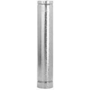Angle View: SELKIRK 6RV-4 Type B Gas Vent Pipe, 4 ft L, Aluminum/Galvanized Steel