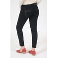 thumbnail image 3 of Grace in LA Jeans Women's Black Embroidered Junior Fit Skinny Stretch Jeans (25), 3 of 3