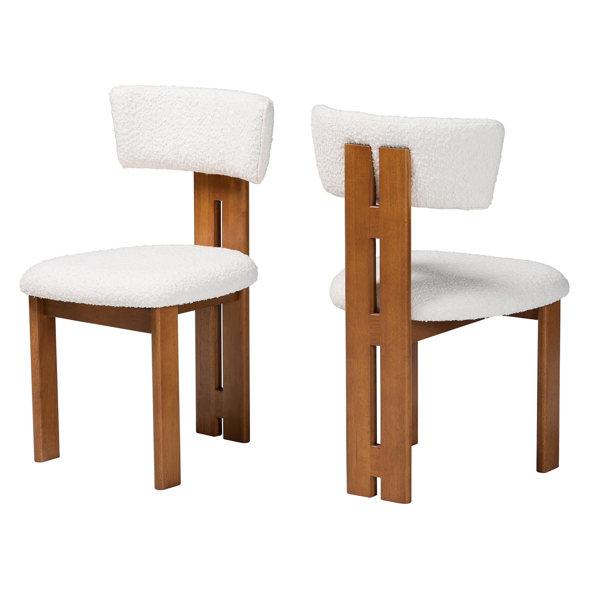 Baxton Studio Kyren Modern Dining Chair, 2-Piece, Cream