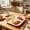 🌻White_Hot#454, variant on Meal Tray, Compartmentalized Plastic Student Meal Plate for Home and School Use, 5-Section Recyclable Fiber, Microwave and Dishwasher Safe