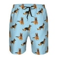 thumbnail image 4 of Naloa German Shepherd Dog Men's Beach Shorts, Surfing shorts, Swim trunks, Quick Dry Swim Trunks for Surfing Beach Fun - Small, 4 of 9