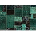 thumbnail image 1 of Ahgly Company Indoor Rectangle Patchwork Turquoise Blue Transitional Area Rugs, 8' x 10', 1 of 4