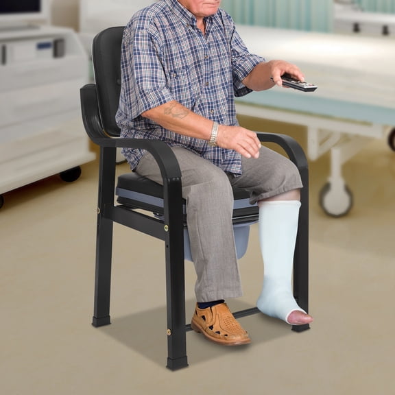 Heavy Duty Bedside Commode for Elderly Adults, Bedside Commode Chair for Toilet, Commode Chairs for Seniors Adults Elderly, Load Capacity: Above 250kg/551 lbs