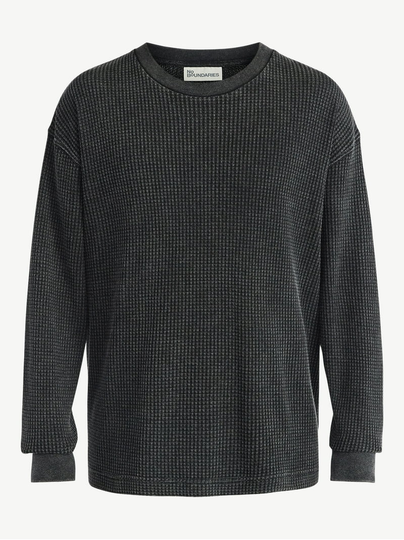 No Boundaries Thermal Tee with Long Sleeves, Men's & Big