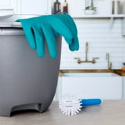 Great Value Reusable Latex Multipurpose Household Gloves, BPA-Free, Teal, Medium