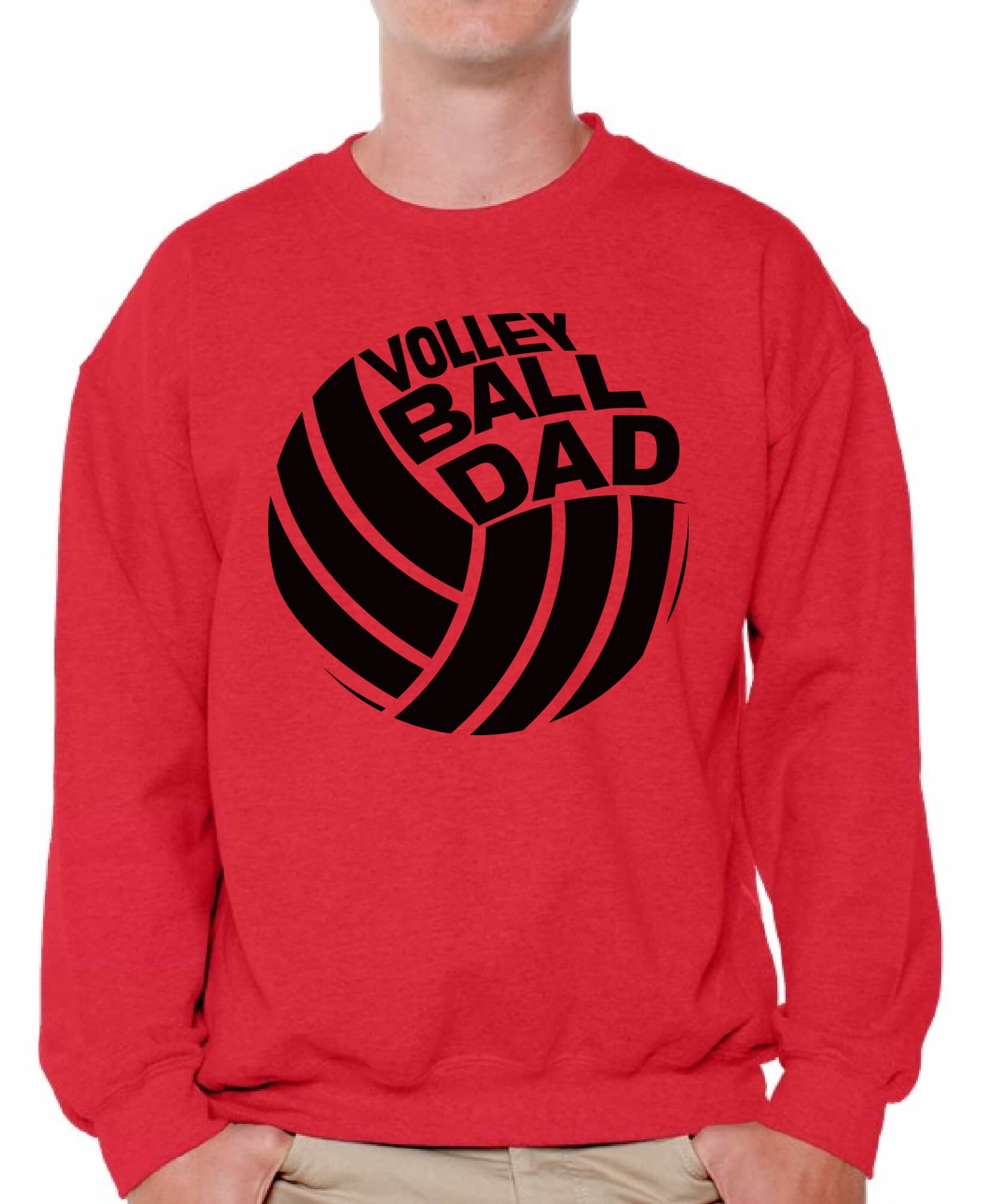 Awkward Styles Men's Volleyball Dad Graphic Sweatshirt Tops Sport Dad