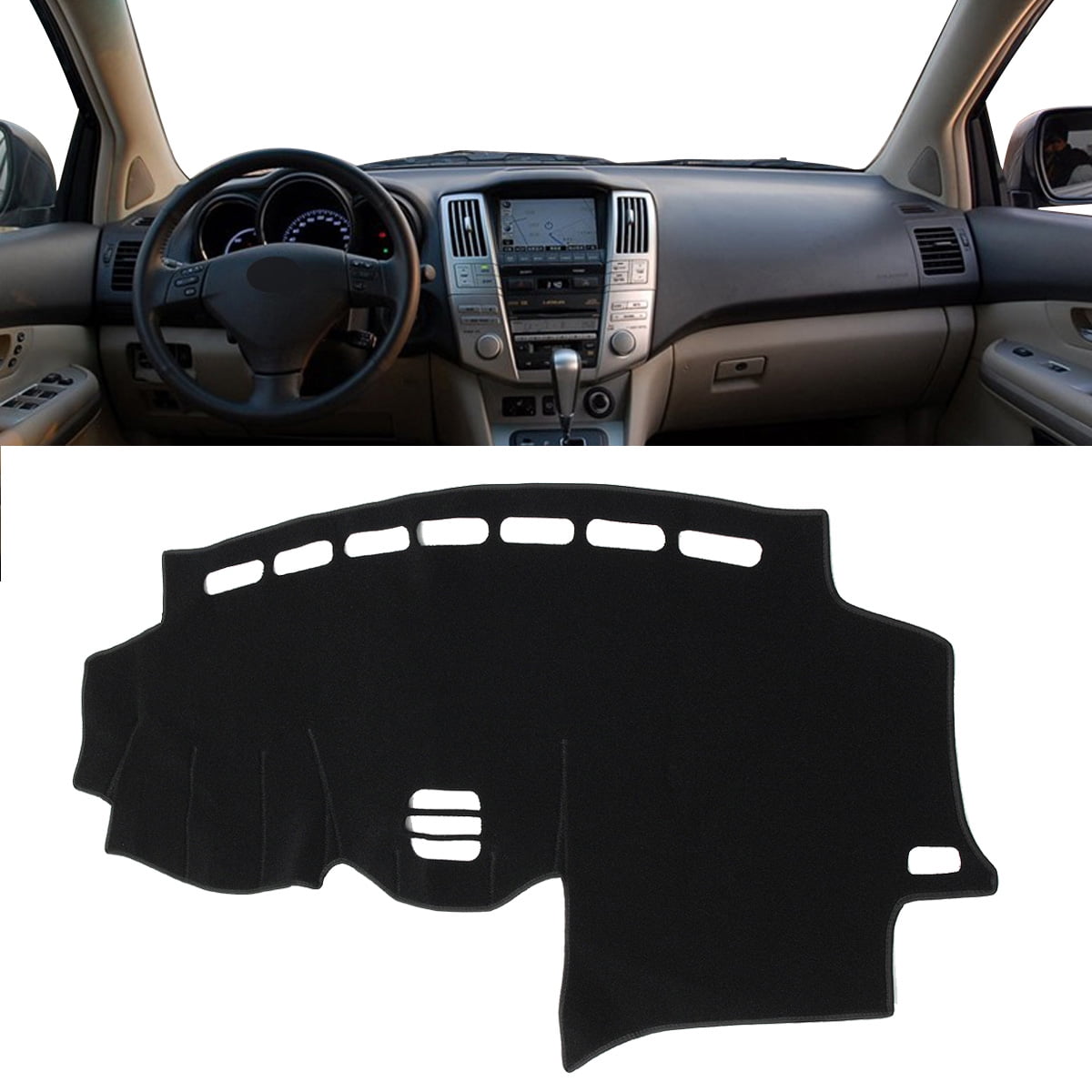 Black Dashboard Cover Dashmat Dash Sun Mat Pad For Lexus RX300 350 330