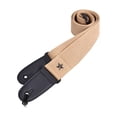 thumbnail image 1 of Thinsony Guitar Strap Adjustable Bass Shoulder Belt Musical Instrument Replacement Khaki, 1 of 6