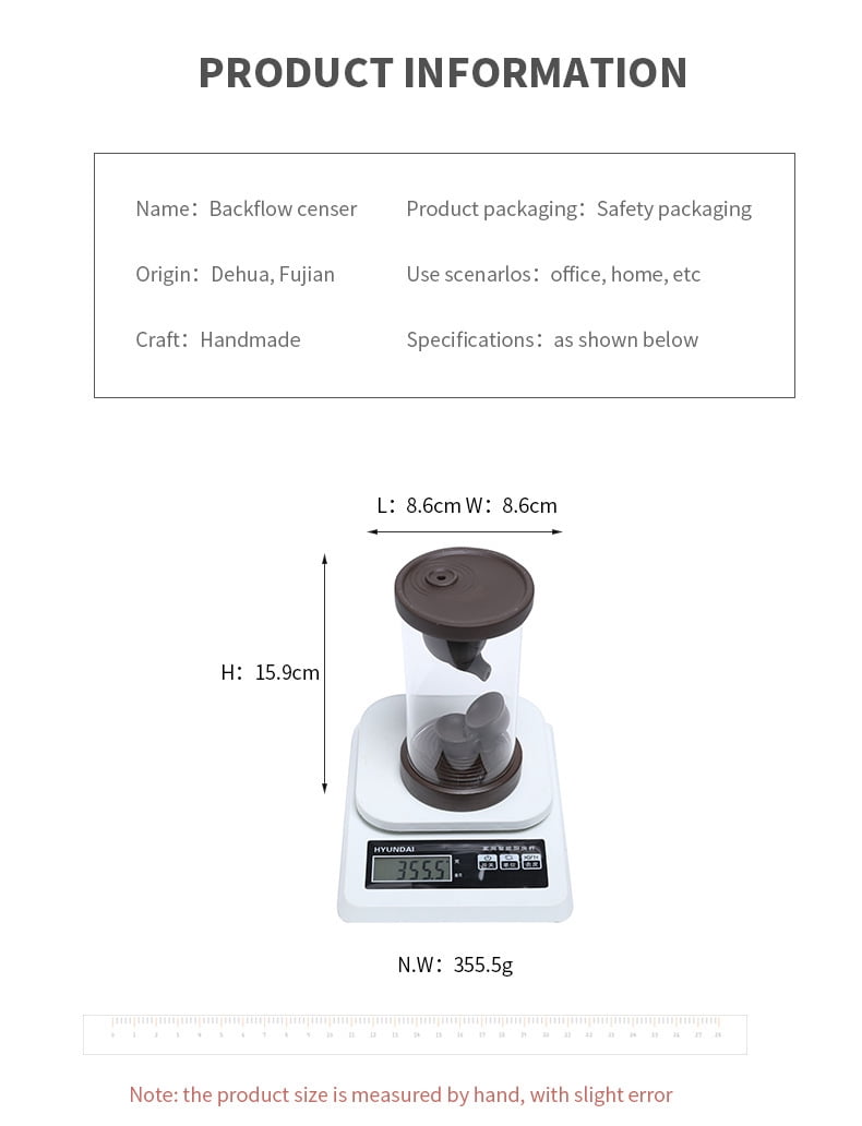 Windproof Cover Backflow Incense Burner Indoor Smoke Waterfall Incense Holder Creative Teapot Incense Burner Home Tea Room Aromatherapy Ornament