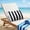 A, variant on 11x15.7" Outdoor Waterproof Adjustable Headrest Pillow with Strap - Multicolor Plaid Lumbar Support Cushion for Beach Chair, Patio Furniture & Garden Bench - Breathable Polyester Backrest Pad,E