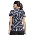 thumbnail image 5 of Cherokee Prints Scrubs Top For Women V-Neck Print CK678, XS, Flutter Blooms, 5 of 5