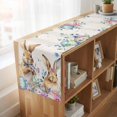 thumbnail image 6 of Table Runners 90 Inches Long Dress Scarves, Bunny Easter Farmhouse Coffee/Dining/Kitchen Table Runner for Living Room, Spring Floral Eucalyptus Leaves Eggs Weeping 13x90 Inch, 6 of 9