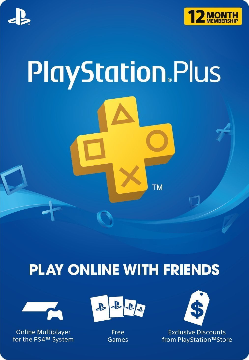 Sony - PSN Live Subscription Card 12 Month Membership for PlayStation 3/PlayStation 4/PlayStation Vita - Walmart.com