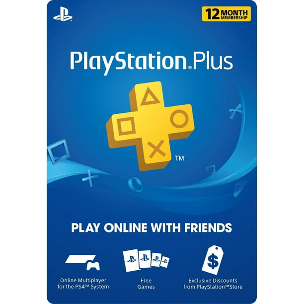 Sony Psn Live Subscription Card 12 Month Membership For Playstation 3 Playstation 4 Playstation Vita Walmart Com