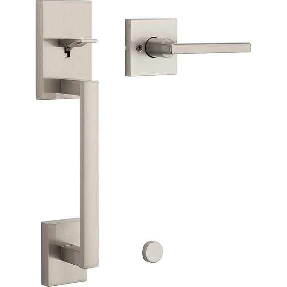 Kwikset San Clemente Satin Nickel Door Handleset