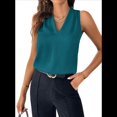 thumbnail image 1 of Camisetas Plisadas para Mujer, Verde Malaquita, Talla XL, 1 of 4