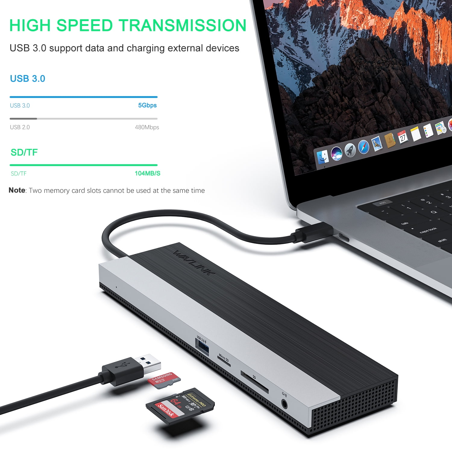 Wavlink USB C 12-in-1 Triple Display Type-C Hub Docking Station with HDMI DP and VGA, 100W PD3.0 Charging, Ethernet and USB Ports