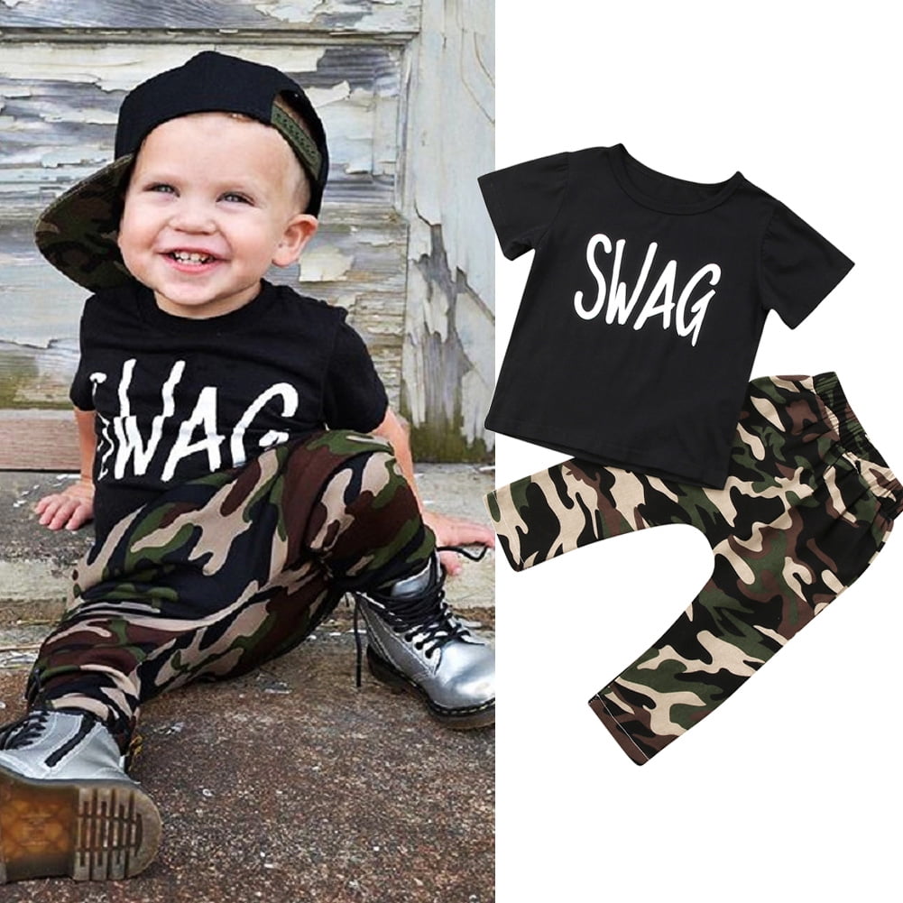 US Toddler Kids Baby Girls Tank Tops Camo Pants Leggings 2Pcs Outfits Clothes