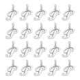 thumbnail image 1 of Uxcell 100 Paquete de Encantos de Letras del Alfabeto A-Z, Encanto de Letra P de Metal, Colgante de Inicial para Collares, Pulseras, Joyería y Manualidades, Plata, 1 of 6