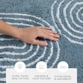 thumbnail image 4 of Noble Linens Modern Pattern Cotton Bath Mat, 34 in x 21 in, Rainbow Light Blue, 4 of 10