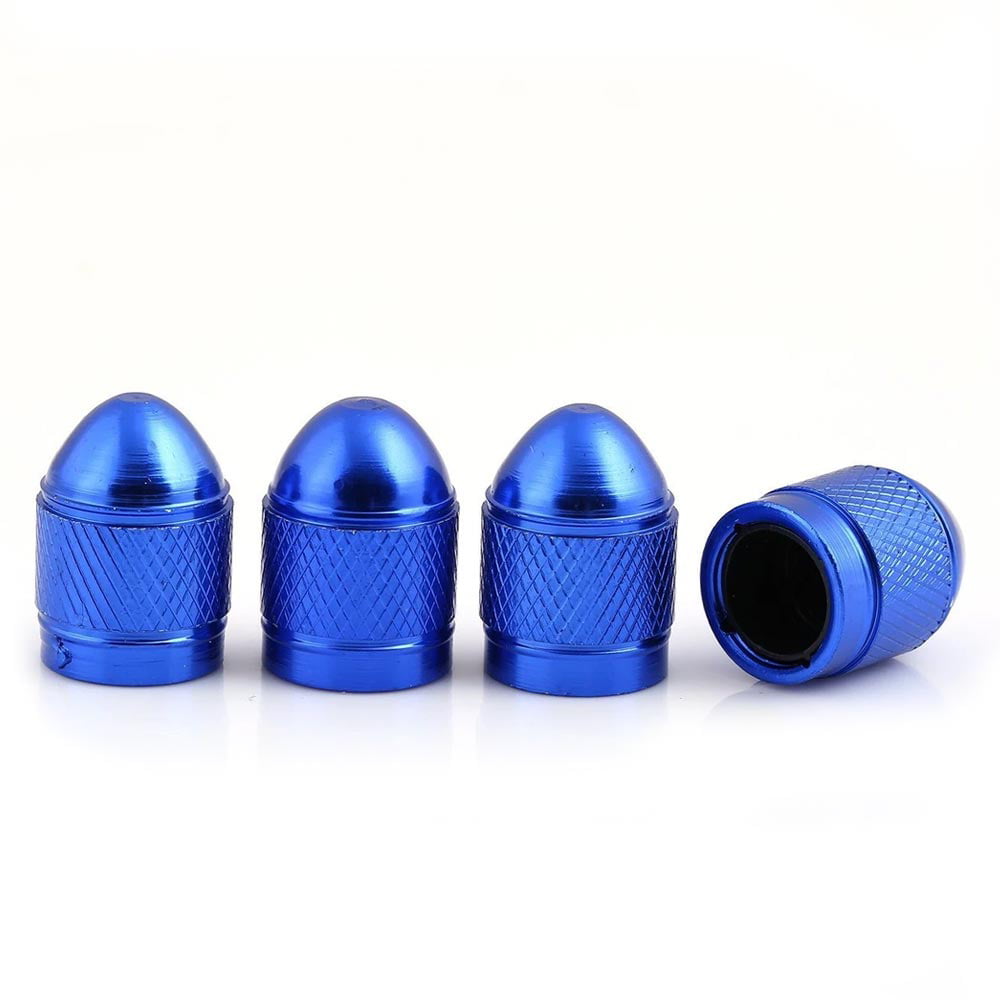 TK-KLZ 4Pcs Metal Car Bike Scooter SUV Truck Tires Valve Stem Caps for Ford Mustang Car Styling Decorative Accessories 