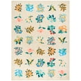 thumbnail image 2 of Wondo 5x8 Washable Floral Rug, Bright Floral Pattern Bohemian Rug for Bedroom, Low Pile Non-Slip Decorative Rug for Living Room, Kids Room, Office, Dining Room, Tan, 2 of 8