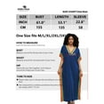 thumbnail image 4 of Edolynsa Swimwear Cover up for Women Loose Kaftan Gown Long Caftan Robe Printed Moomoo Dresses Casual Nightgown, 4 of 10