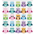 thumbnail image 3 of Ambesonne Cartoon Shower Curtain, Friendly Bird Owl Comic, 69"Wx84"L, Multicolor, 3 of 3