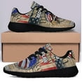 thumbnail image 3 of Patriotic Eagle Print Sneakers Lightweight Comfortable Running Shoes for Men Women Black Size 11.5, 3 of 7