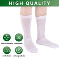 thumbnail image 3 of 3 Pairs White Super Wide Socks - for Lymphedema - Bariatric Sock – Oversized Anti-Slip Sock Stretches up to 30'' over Calf for Swollen Feet Mens and Womens Legs - One Size Unisex, 3 of 6