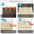 thumbnail image 3 of GADE over the door storage organizer, 5 pockets, 10 mesh pockets, 44 lbs capacity - for bedroom, bathroom, nursery, 3 of 6
