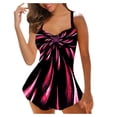 thumbnail image 2 of Women‘s Tankini Large Bikini Set Digital Print Suspender Beach Split Swimsuit Please buy one or two sizes up, 2 of 9