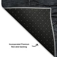 thumbnail image 5 of Addison Rugs Mayfield Premium Machine Washable Transitional Floral Charcoal Round Rug, 8' X 8' Machine Washable Transitional Floral Charcoal Oversized Sherpa Throw Blanket, 5 of 6