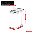 thumbnail image 4 of DWÃ‹LLZA KITCHEN Cereal Containers Storage Set - Cereal Dispenser Airtight Food Storage Container BPA-Free 4 Pc(135.2oz) Pantry Organization and Storage, 8 Labels 1 Marker, Canister for Sugar & Flour, 4 of 5