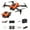 Orange, variant on Gifts for 12 Year Old Boy, Drone with 1080P HD Camera Remote Control Toys Gifts for Boys Girls with Altitude Hold Headless Mode Start Speed Adjustment, Black