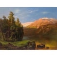 thumbnail image 3 of Carl Schweninger 24x19 Black Modern Framed Museum Art Print Titled - Landscape in the Evening Red, 3 of 5