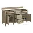 thumbnail image 5 of James Martin Vanities 424-V60d Lorelai 60" Double Basin Wood Vanity Cabinet Only - White, 5 of 7