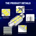 thumbnail image 3 of 4 Uds C5w led 36mm 5630 SMD 6 LED ampolla lámpara D? me adorno C5w Led DC 12V blanco Voiture, 3 of 5